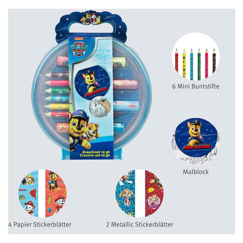 Load image into Gallery viewer, Undercover paw patrol creatieve knutselset in draagkoffer voor kinderen.