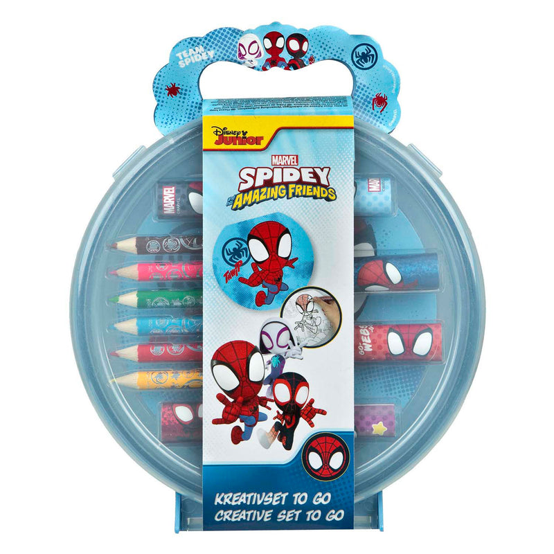 Load image into Gallery viewer, Undercover kleurset to go spidey met kleurpotloden en stickers