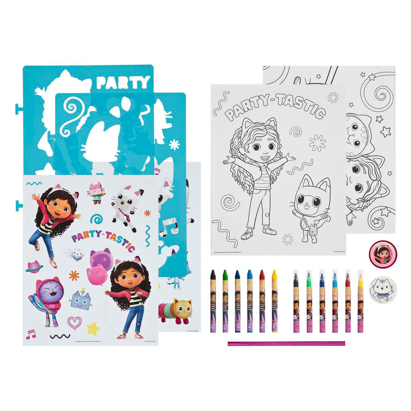 Load image into Gallery viewer, Undercover stencil en kleur set gabby's poppenhuis - 49dlg.