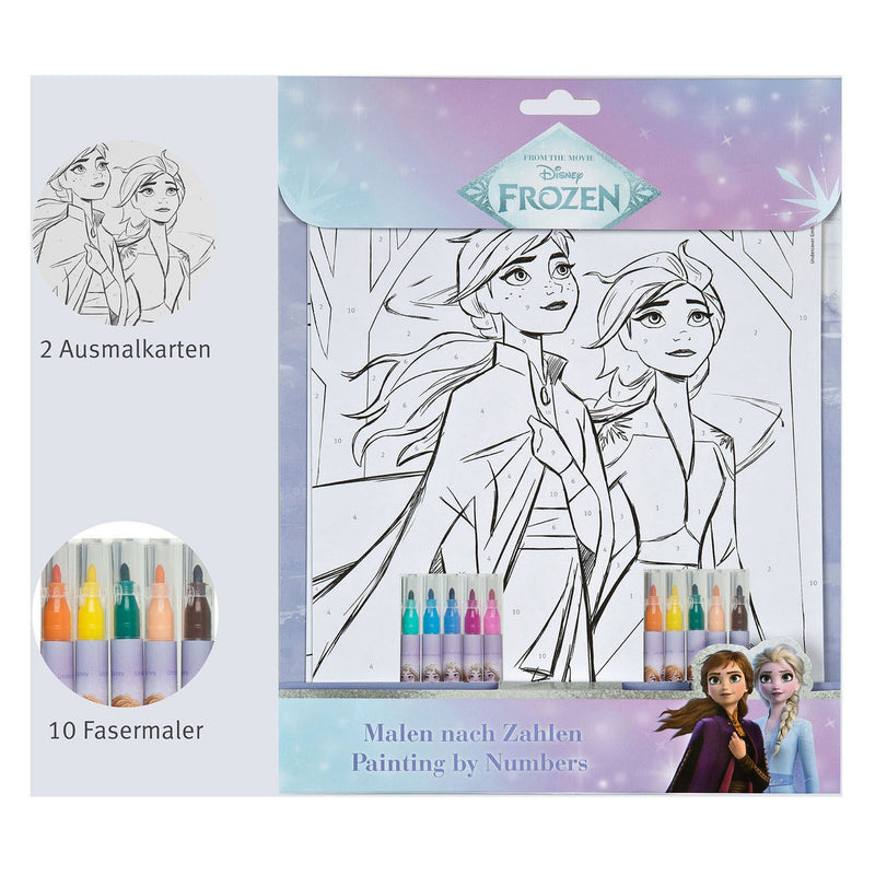 Load image into Gallery viewer, Undercover kleuren op nummer set frozen