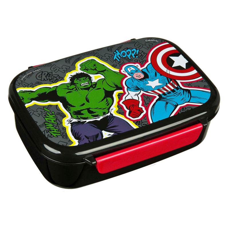 Load image into Gallery viewer, Undercover broodtrommel en drinkbeker set marvel avengers lunchset.