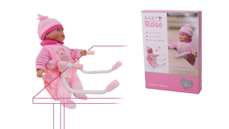 Load image into Gallery viewer, Johntoy john toy baby rose tafelstoel (geschikt voor poppen van 35-45cm)