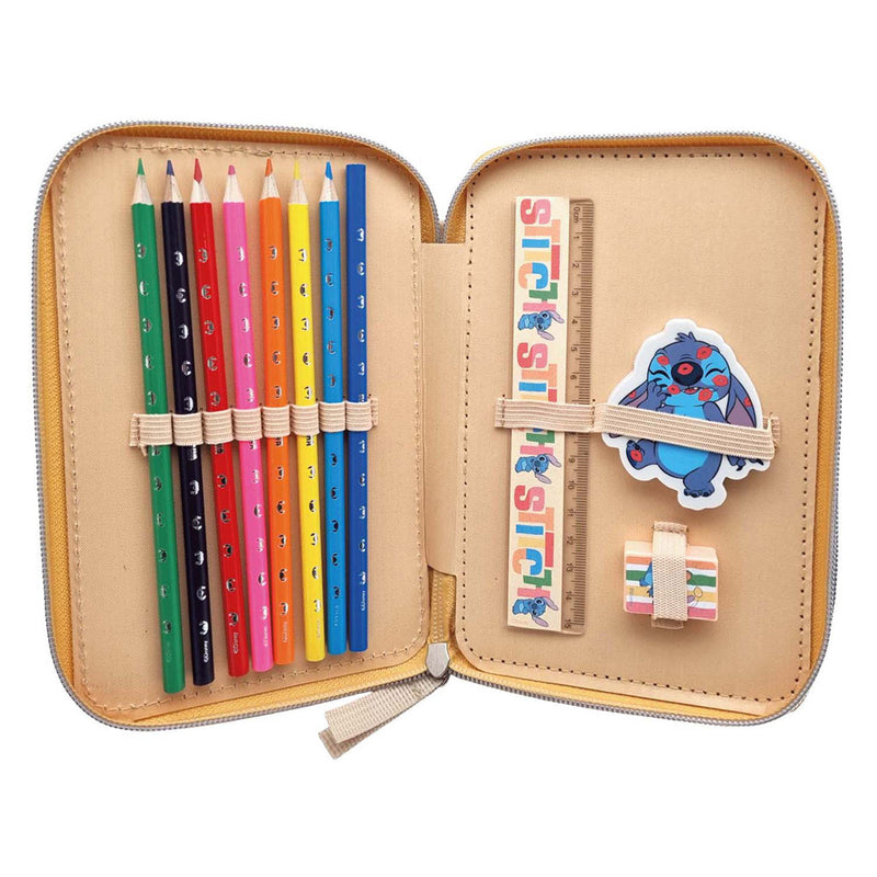 Load image into Gallery viewer, Disney stich 2-vaks gevulde etui