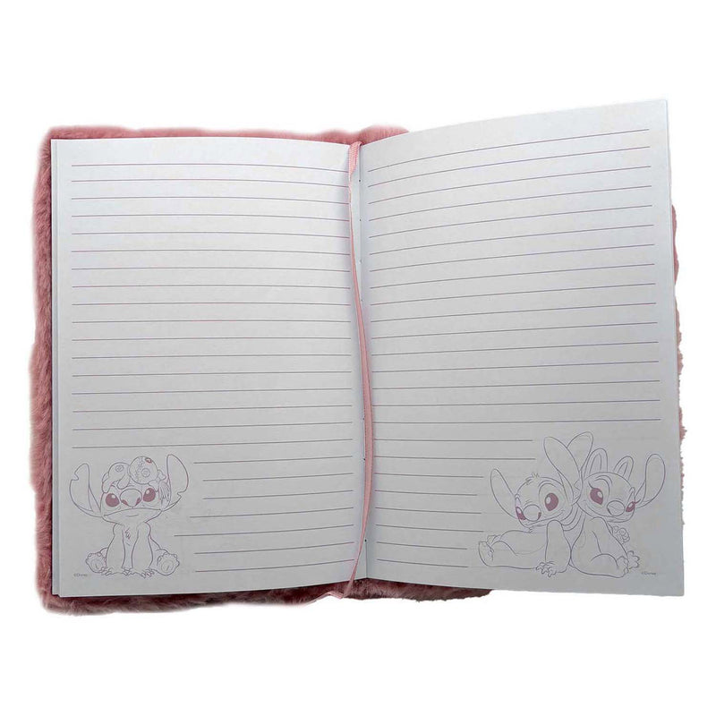 Load image into Gallery viewer, Merkloos sans marque stitch pluche notitieboek stitch angel.