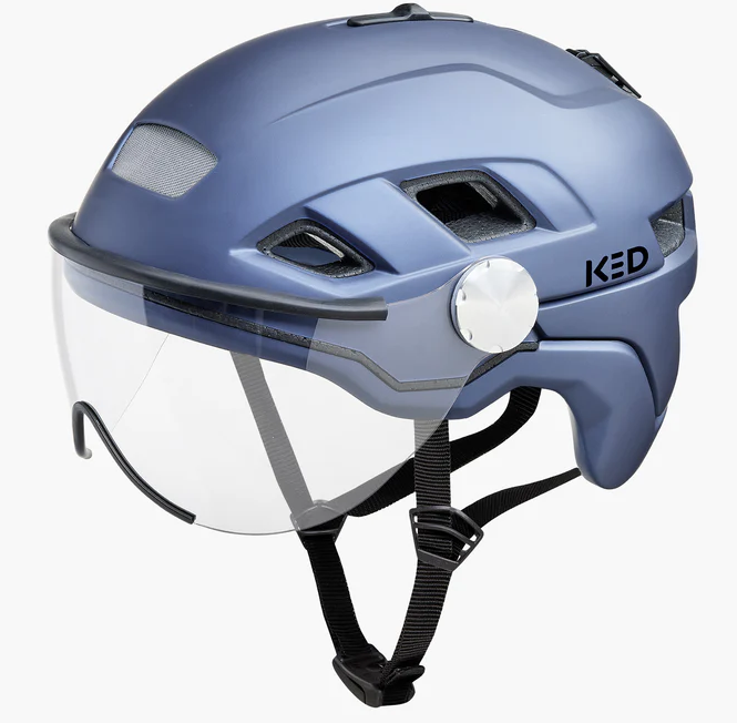 Load image into Gallery viewer, Ked Fietshelm B-Vis X-Lite M (52-58cm) Blauw metallic matt