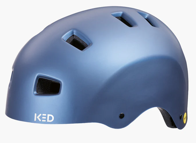 Load image into Gallery viewer, Fietshelm KED Citro L (57-62 cm) - Blauw metallic matt