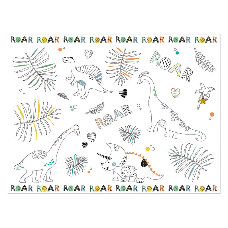 Load image into Gallery viewer, Folat bv kleurplaat placemat dino roars, 6st.