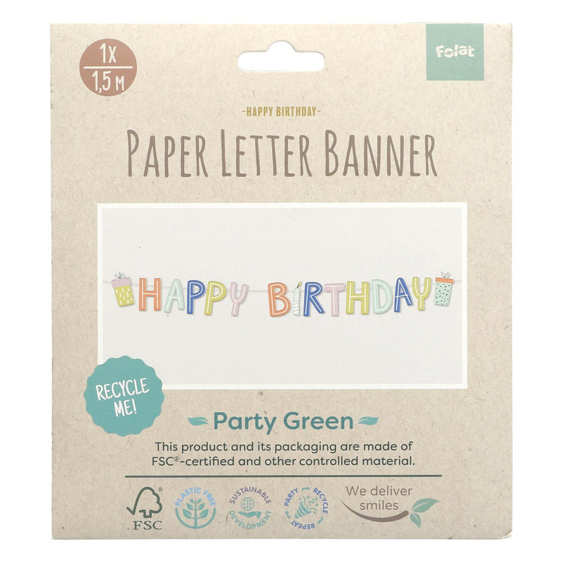 Load image into Gallery viewer, Folat bv letterslinger eco party 1,5 meter