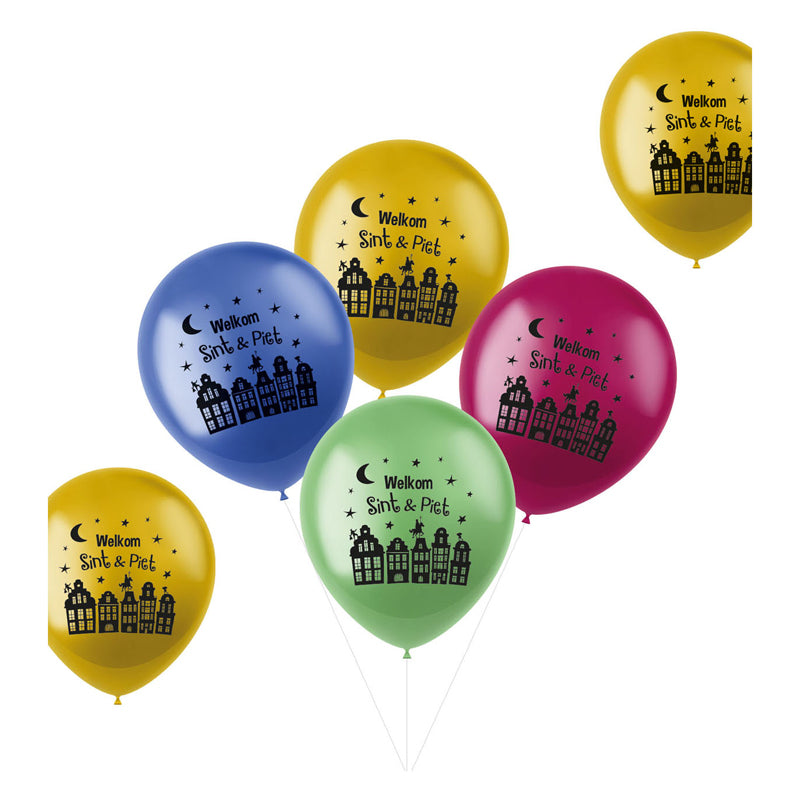 Load image into Gallery viewer, Folat bv ballonnen welkom sint piet, 6st.