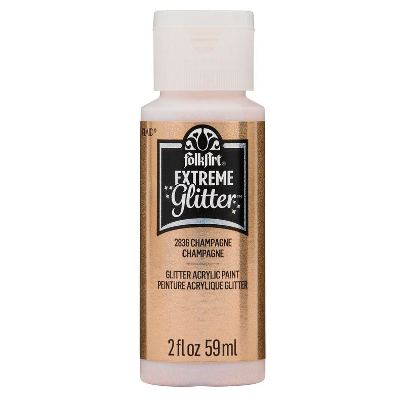 Load image into Gallery viewer, Folkart • extreme glitter acrylic paint champagne 59ml