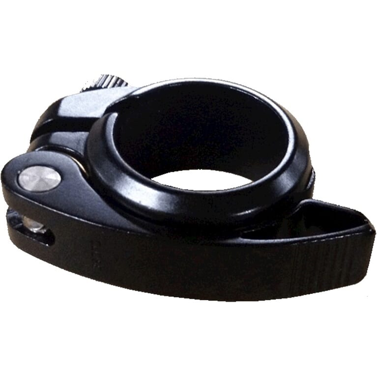 Load image into Gallery viewer, Mirage zadelpenklem met snelspanner 38.5mm zwart