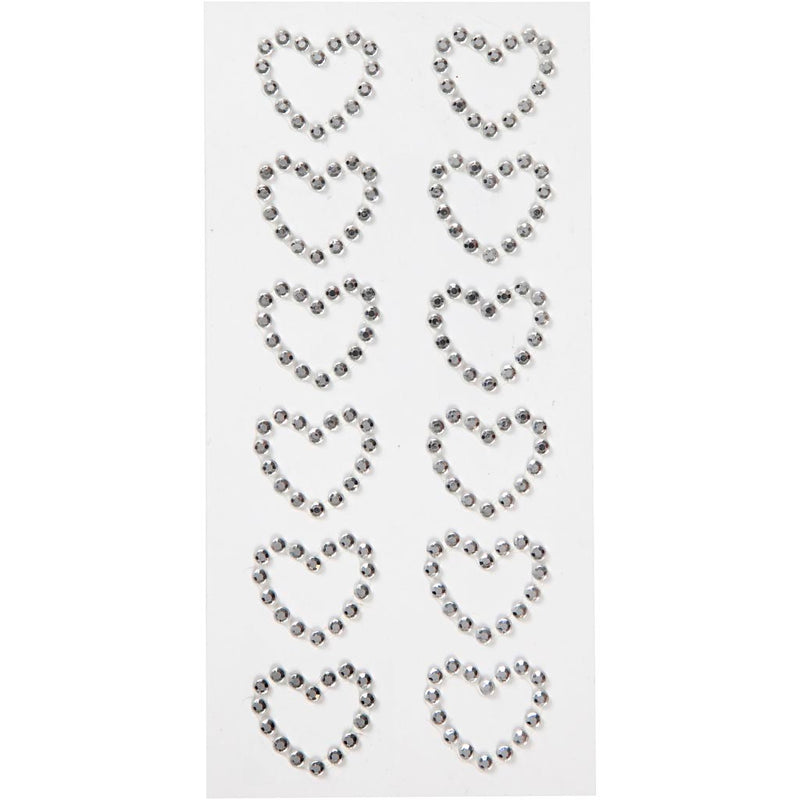 Afbeelding laden in galerijviewer, Https: www.cchobby.nl strassteen-harten-afm-23x21-mm-zilver-12-stuk-1-doos
