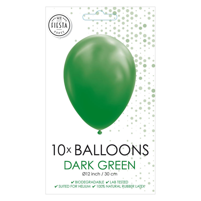 Load image into Gallery viewer, Globos ballonnen donkergroen 30cm, 10st.