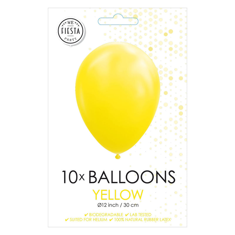 Afbeelding laden in galerijviewer, Globos Ballonnen Geel 30cm, 10st.