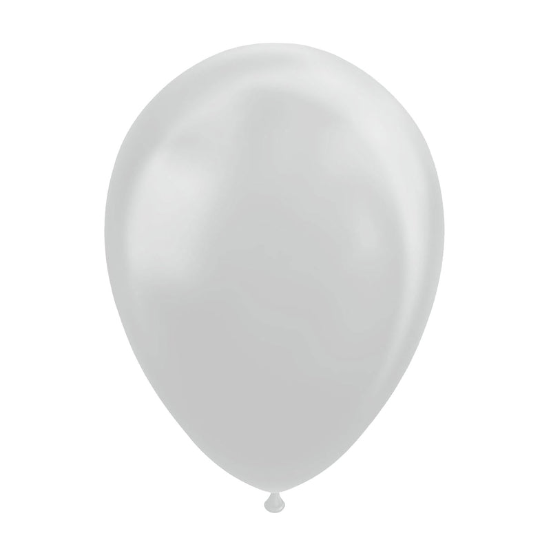 Load image into Gallery viewer, Globos ballonnen metallic zilver 30cm, 10st.