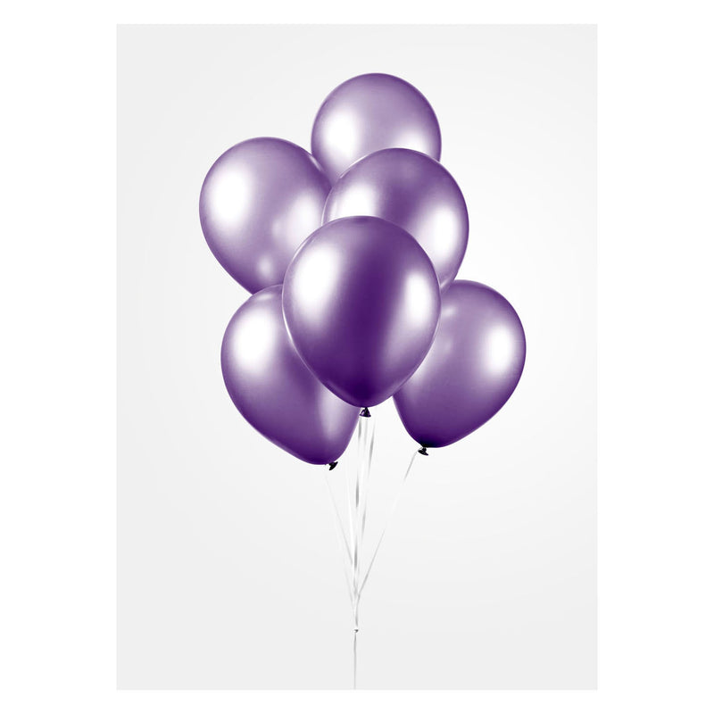 Afbeelding laden in galerijviewer, Globos ballonnen metallic paars 30cm, 10st.