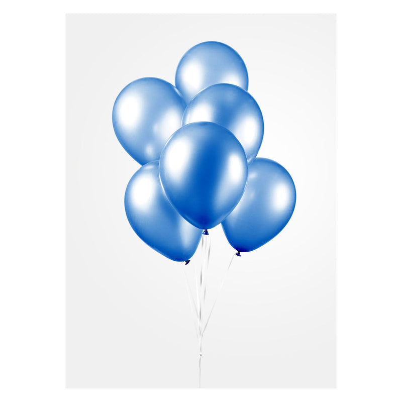 Load image into Gallery viewer, Globos ballonnen metallic blue 30cm, 10st.
