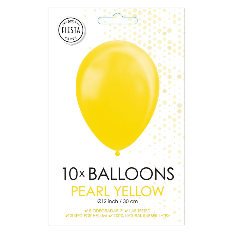 Afbeelding laden in galerijviewer, Globos ballonnen metallic geel 30cm, 10st.