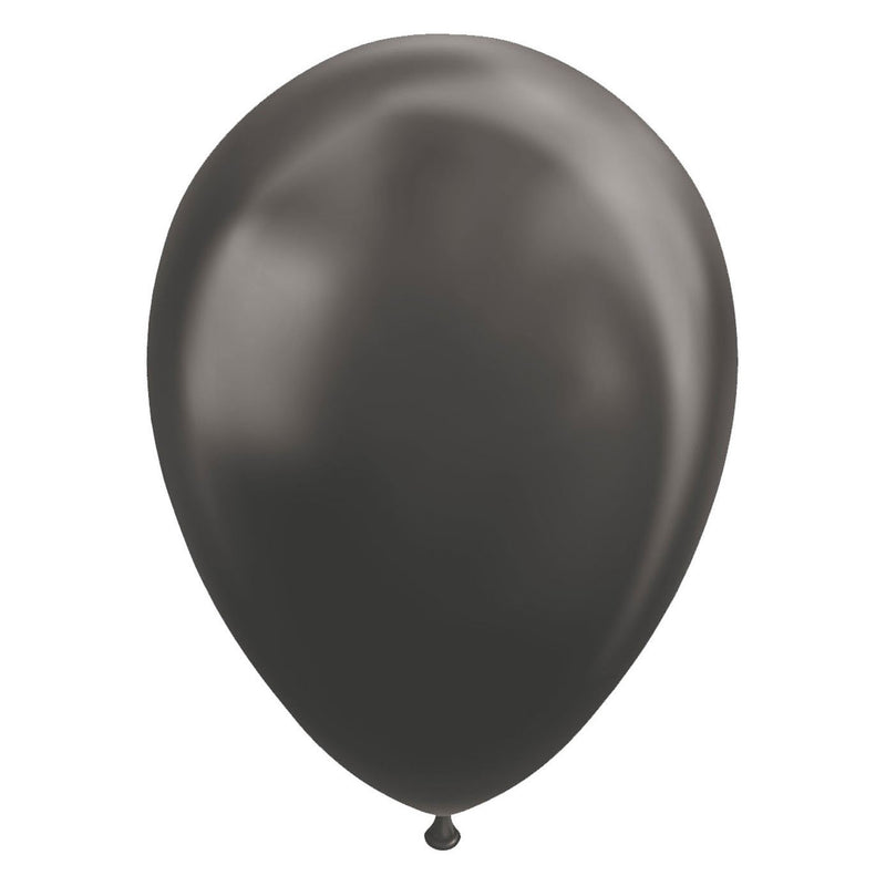 Load image into Gallery viewer, Globos ballonnen metallic zwart 30cm, 10st.