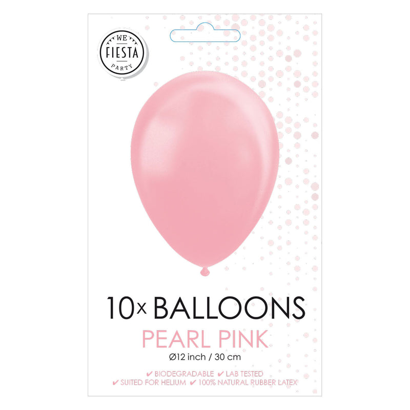 Load image into Gallery viewer, Globos ballonnen pearl roze 30cm, 10st.
