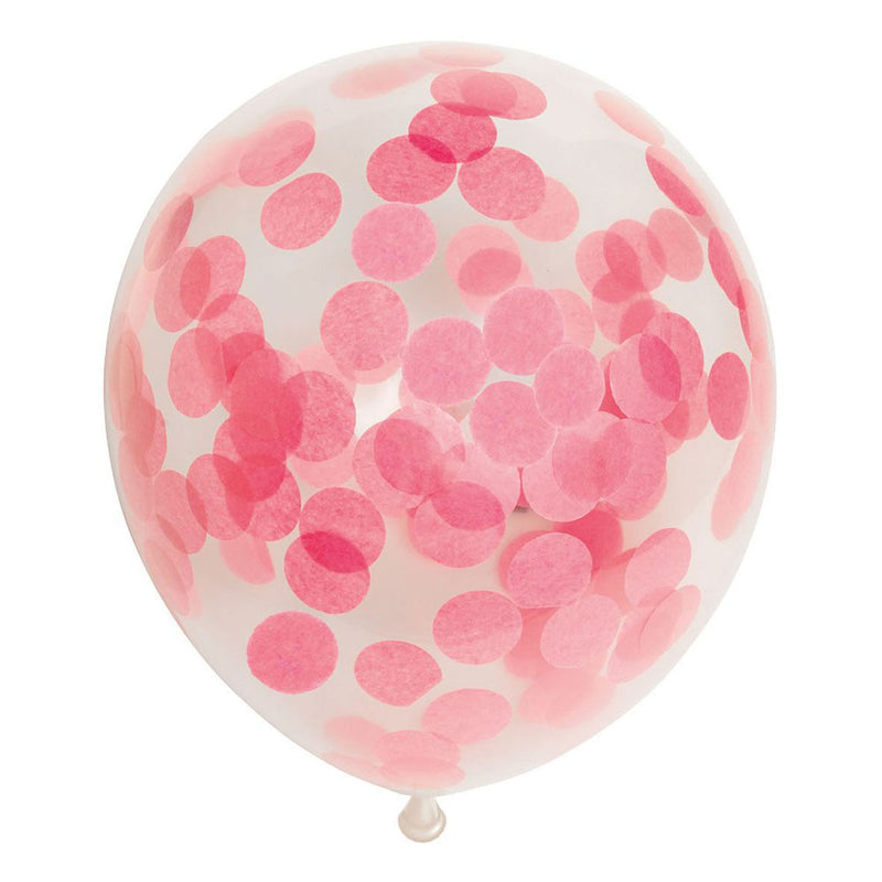 Load image into Gallery viewer, Globos confetti ballonnen papieren confetti baby roze 30cm, 6st.