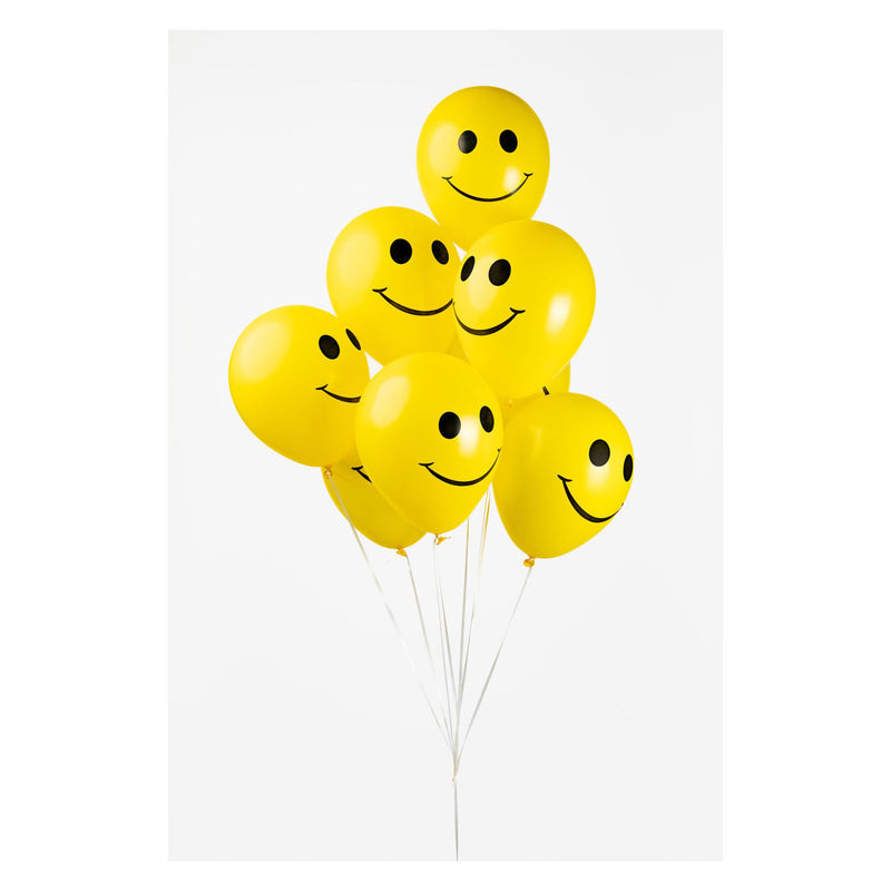 Load image into Gallery viewer, Globos ballonnen smile geel 30cm, 8st.
