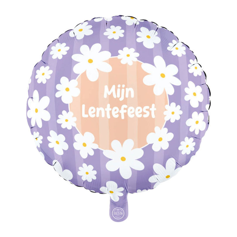 Afbeelding laden in galerijviewer, Globos folieballon 18 inch rond madeliefjes mijn lentefeest