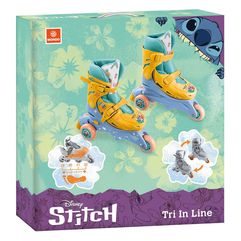 Load image into Gallery viewer, Mondo rolschaatsen 3 wielen stitch - maat 29-32cm