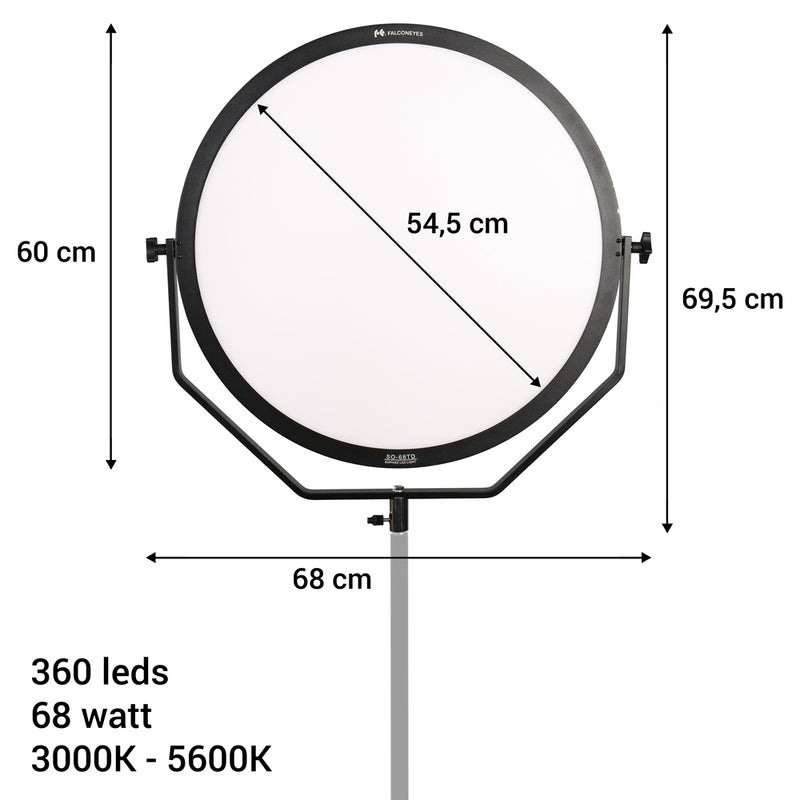 Load image into Gallery viewer, Falcon eyes bi-color led lamp sophiez so-68td op 230v