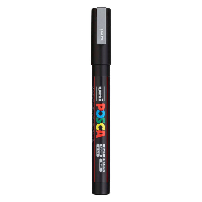Load image into Gallery viewer, Posca uni uni verfmarker 3m zilver