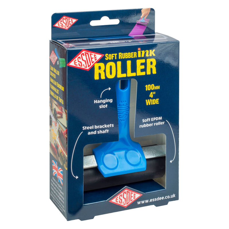 Load image into Gallery viewer, Essdee soft rubber ink roller 100 mm