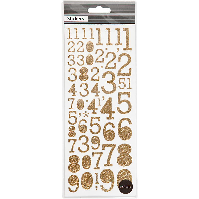 Afbeelding laden in galerijviewer, Https: www.cchobby.nl glitterstickers-cijfers-vel-10x24-cm-goud-2-vel-1-doos