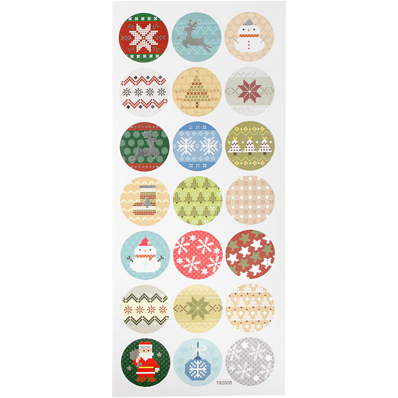 Afbeelding laden in galerijviewer, Https: www.cchobby.nl stickers-kerstborduursels-vel-10x23-cm-ca-21-stuk-1-vel