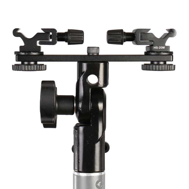 Load image into Gallery viewer, Falcon eyes twin mount tilting bracket + 2 x flitsschoen cld-14a