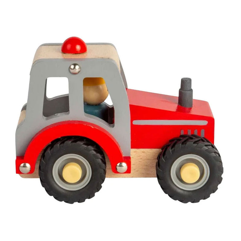 Load image into Gallery viewer, Bigjigs houten rode tractor