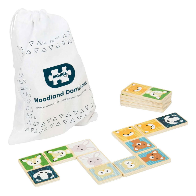 Load image into Gallery viewer, Bigjigs houten domino wilde dieren