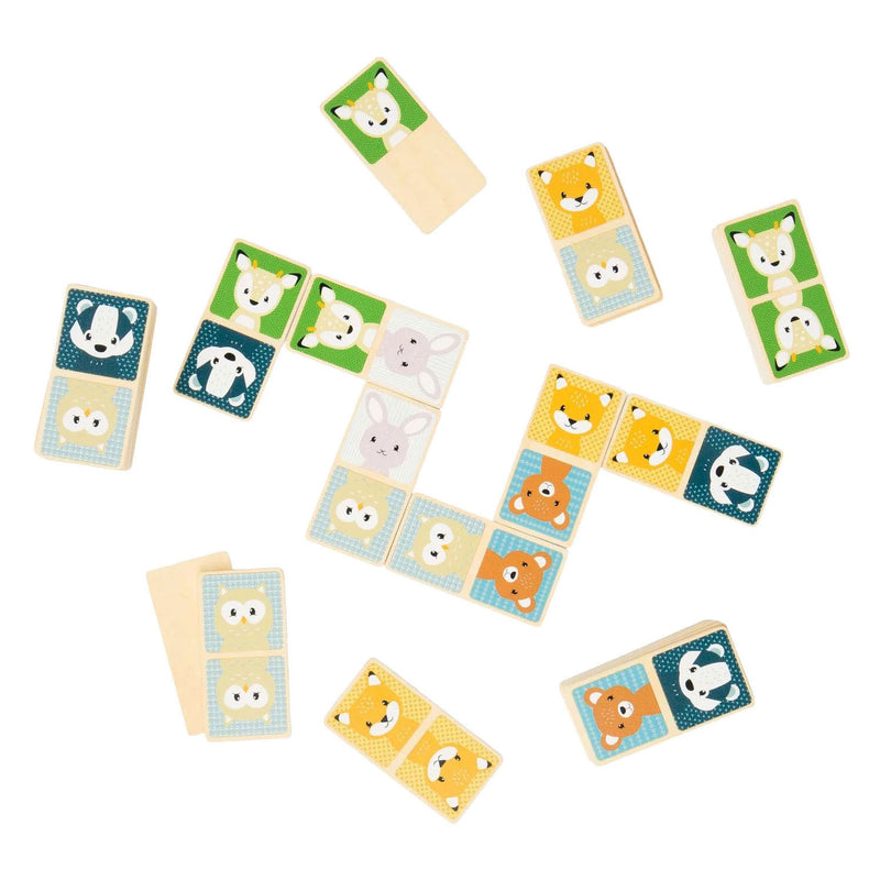 Load image into Gallery viewer, Bigjigs houten domino wilde dieren
