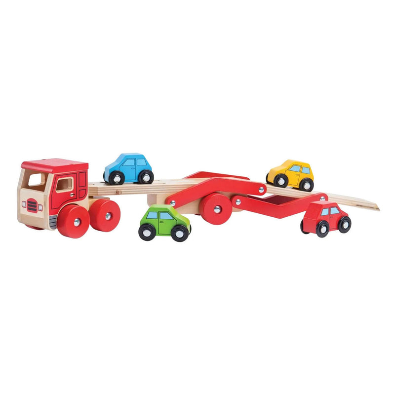 Load image into Gallery viewer, Bigjigs houten auto vrachtwagen