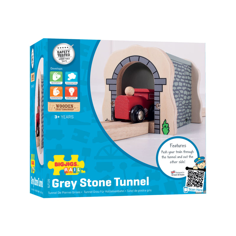 Load image into Gallery viewer, Bigjigs rails - grijze tunnel