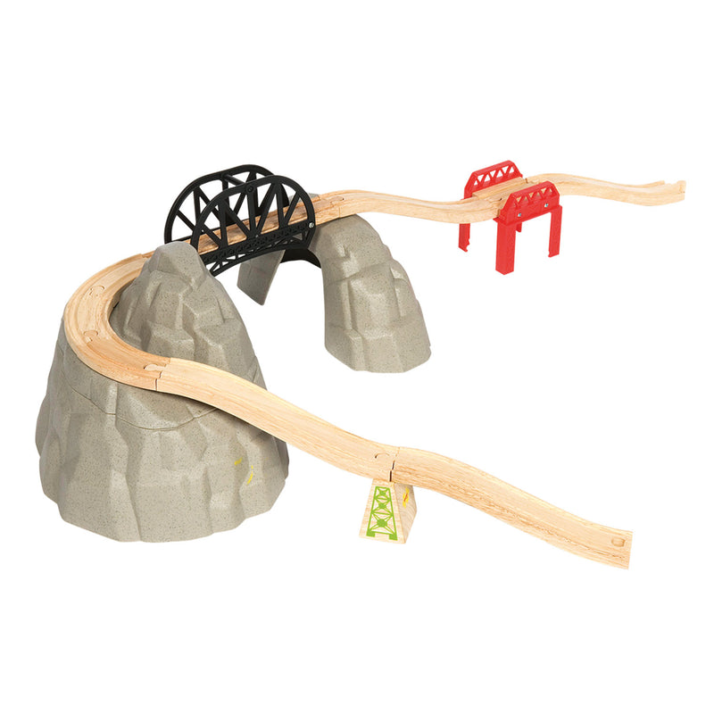 Load image into Gallery viewer, Bigjigs houten rails - berg, rails en kleine berg