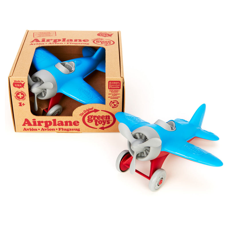 Load image into Gallery viewer, Green toys vliegtuig - blauw