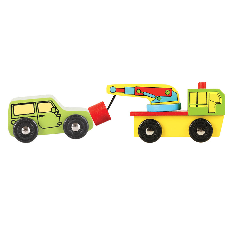 Load image into Gallery viewer, Bigjigs Houten Voertuigen, 9st.