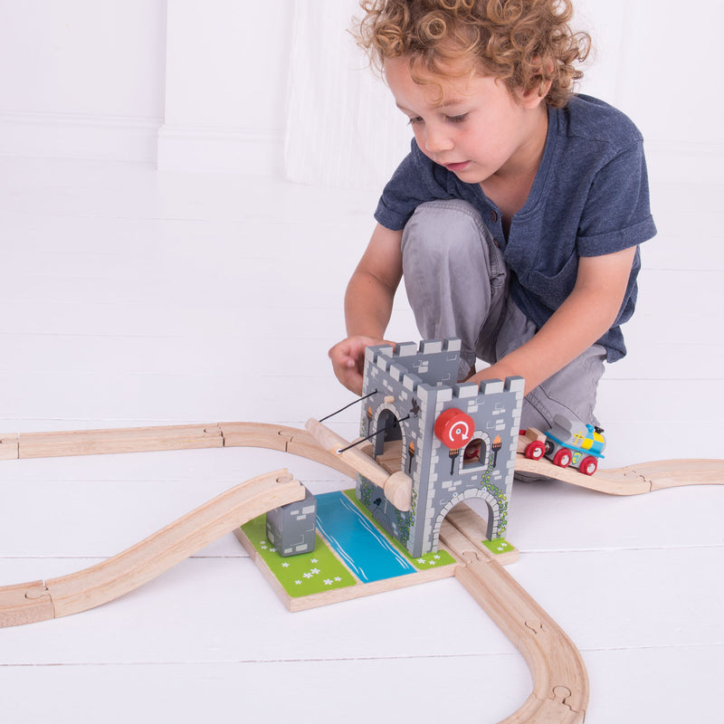 Load image into Gallery viewer, Bigjigs Houten Rails Ophaalbrug