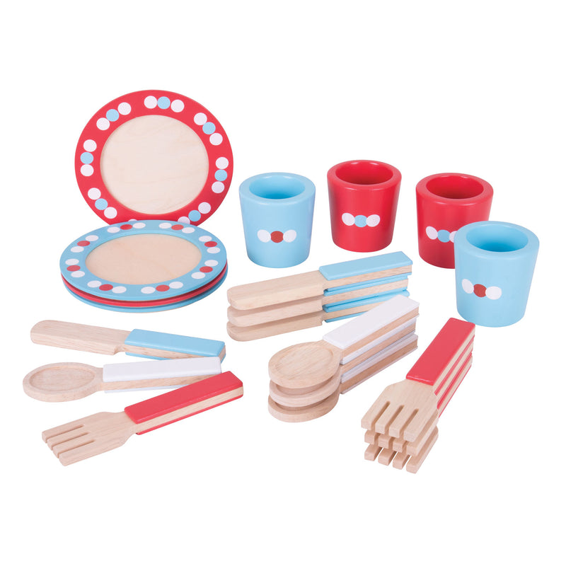 Load image into Gallery viewer, Bigjigs Houten Servies