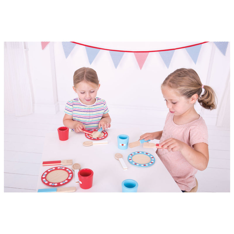 Load image into Gallery viewer, Bigjigs Houten Servies