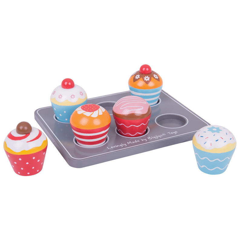 Load image into Gallery viewer, Bigjigs houten muffinset