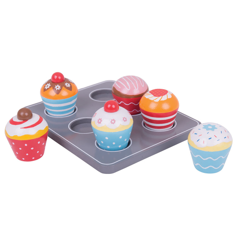 Load image into Gallery viewer, Bigjigs houten muffinset