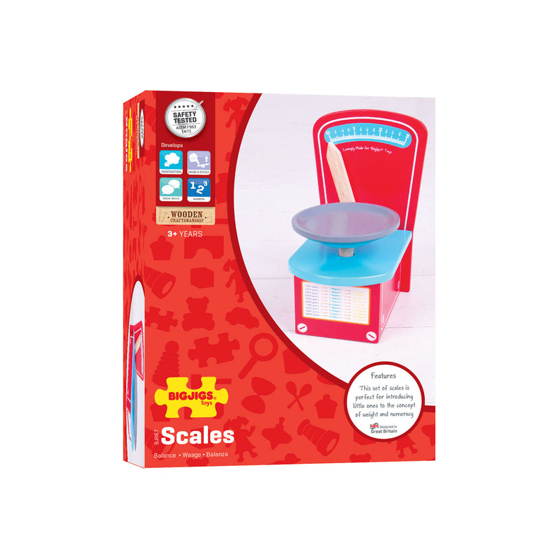 Load image into Gallery viewer, Bigjigs toys bigjigs houten weegschaal