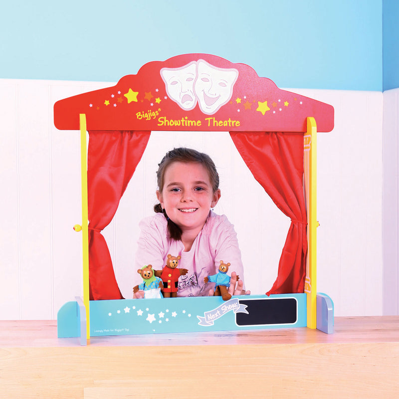 Load image into Gallery viewer, Bigjigs poppenkast - tafelmodel