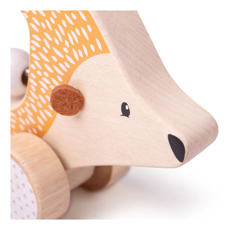 Load image into Gallery viewer, Bigjigs toys bigjigs houten duw egel, 100%fsc
